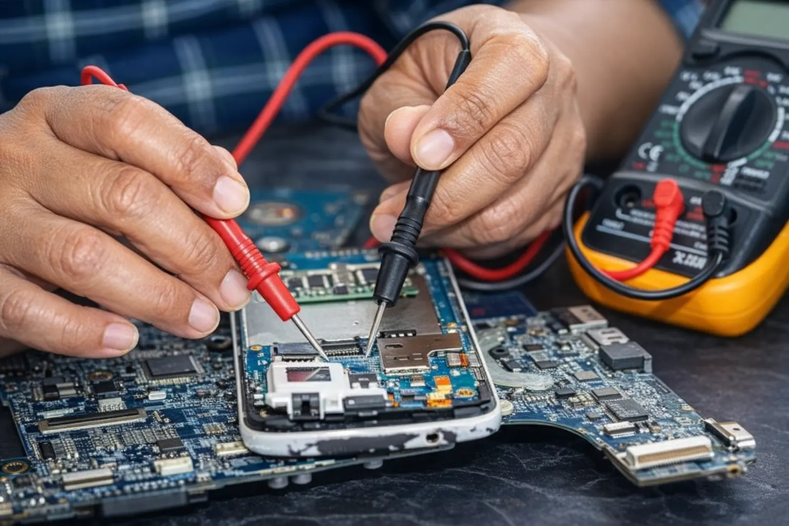 مختبر صيانة حديث والأدوات